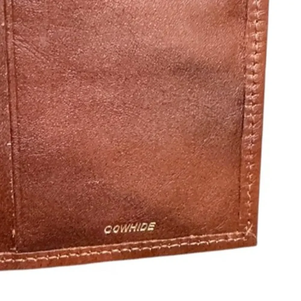Men’s Genuine Cowhide Leather Bifold Wallet – Brown | Full Size Billfold